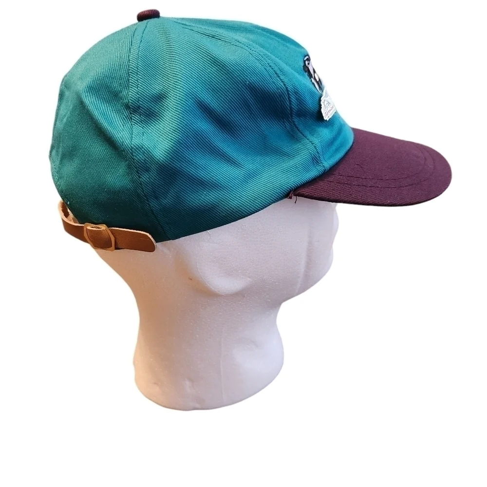 Vintage MarinLand Hat Youth Size OSFA Vtg Hat Blue And Purple And MarineLand Pin